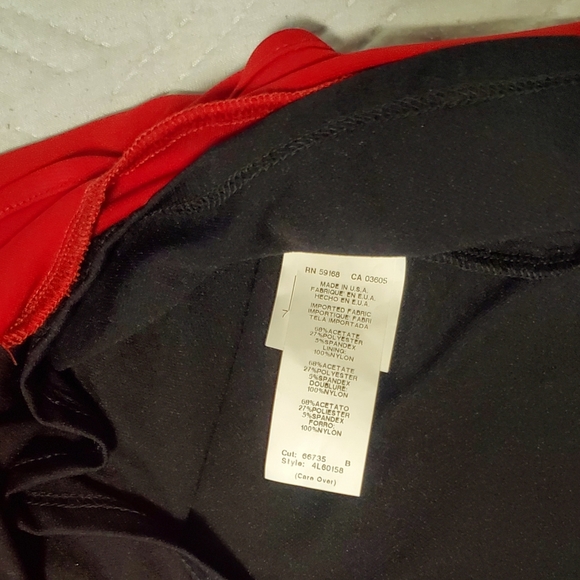 A-line Red Ruffle Dress - Picture 6 of 6